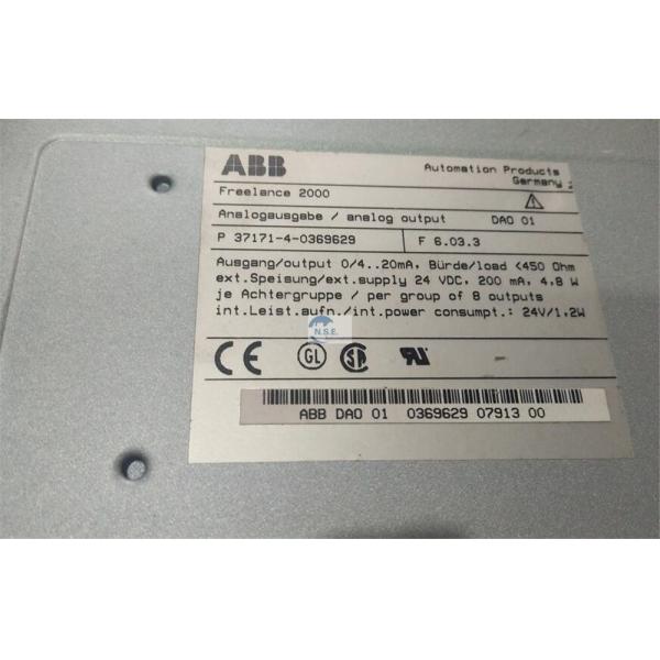 ABB DAO 01 Analog output as of V 3  Rack based I/O Modules ABB DAO01