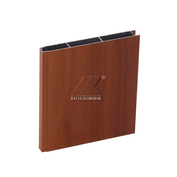 Square Shape Wardrobe Aluminum Profile Wood Grain Transfer 6000 Series