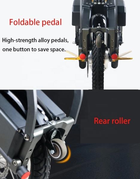 Fast Speed Electric Tricycle Bike Folding 3 Wheel For Adults 14 Inch