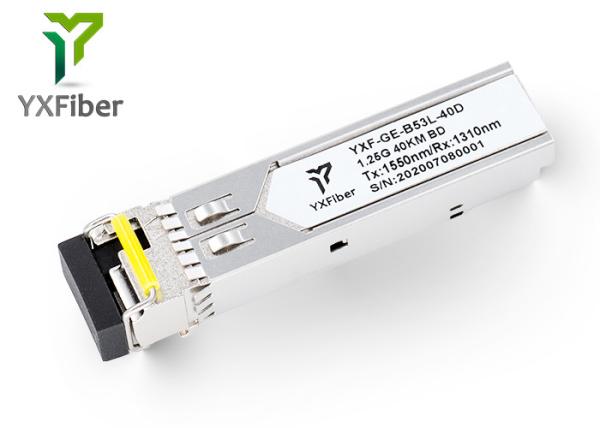 Transceptor ótico de SMF 40km 1550nm/1310nm BIDI 1.25G SFP