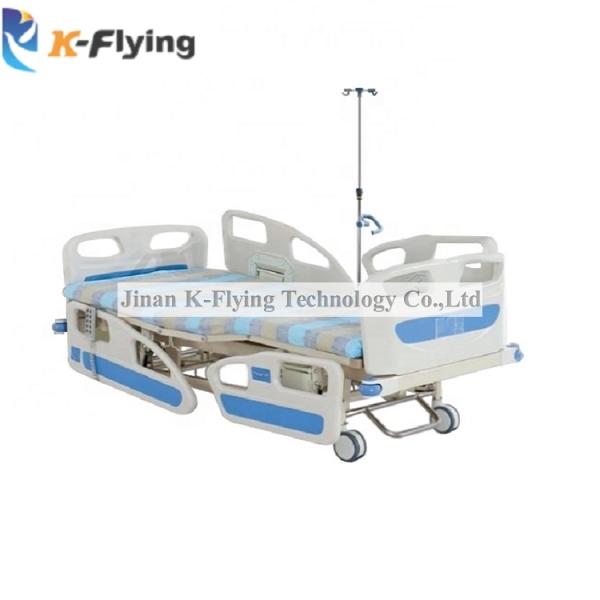 Adjustable ABS Electric Nursing Bed , 2180mm Hospital ICU Bed