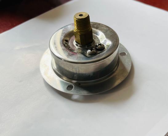 2.5 0-6 Bar Glycerin Filled Pressure Gauge Lower Back Connection One Piece