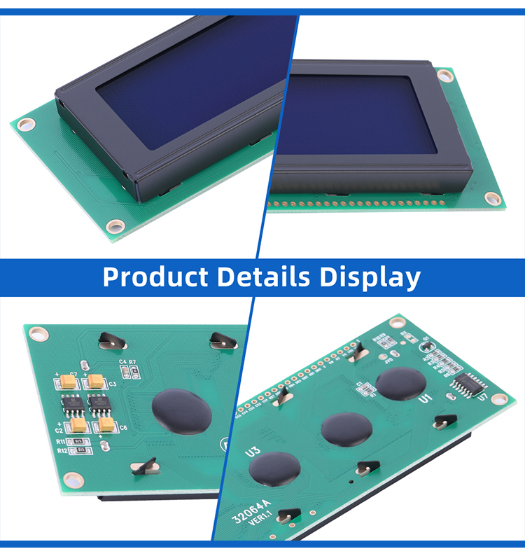 Blue Film 32064A P-1 Complete SubStitute For Atlas Air Compressor LCD KS0108 Controller