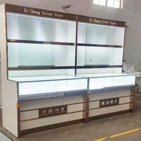 Advertising Wooden Glass Display Cabinet with Customized Features and Functionality