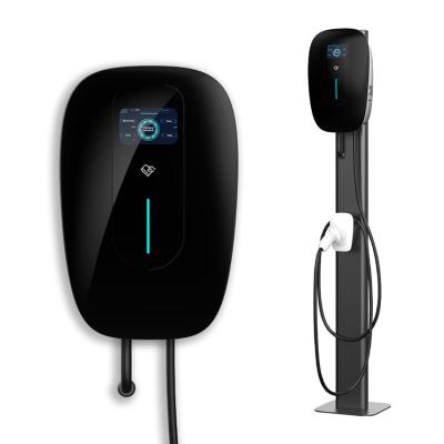 IP65 Waterproof Outdoor Car Charging Point , 32A Car Charger with LCD Screen