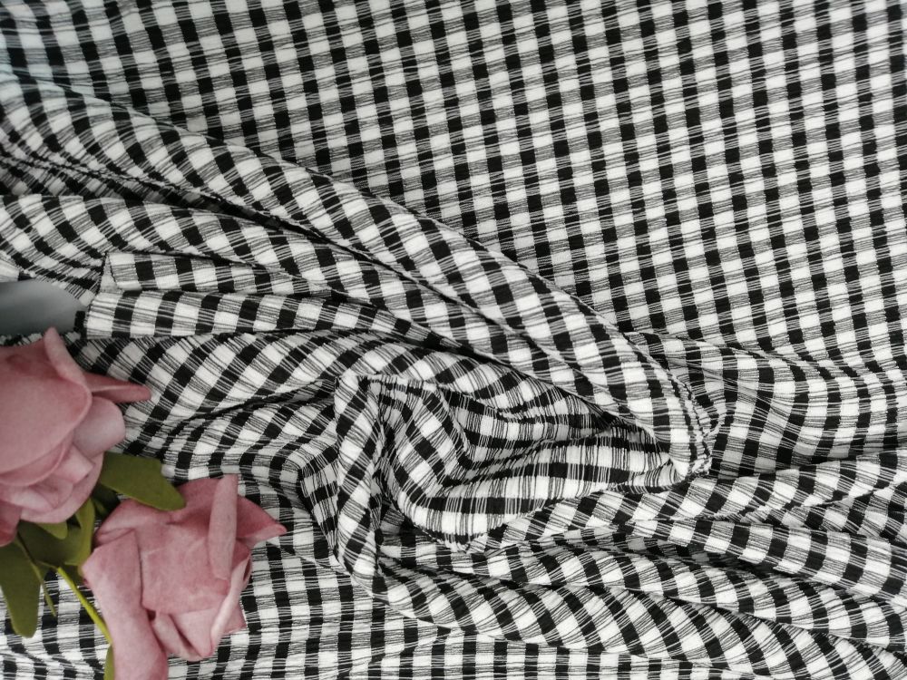 Ткани шнурка простирания белого черного искривления вязать сетка Checkered тяжелая