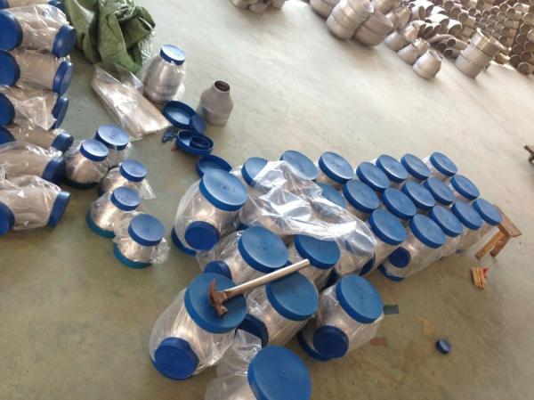 ASTM A815 WPS31803 Duplex Steel Pipe Fittings , S31803 Seamless Butt Weld Pipe Fittings