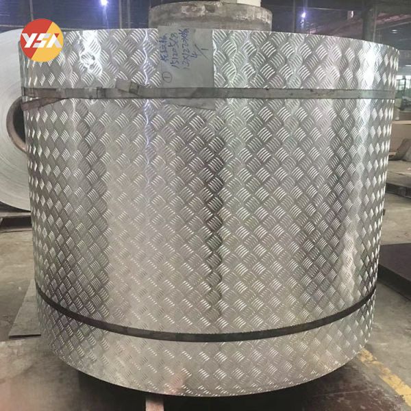 1060 1070 PE PVDF Coating Diamond Orange Peel Stucco Embossed Aluminum Coil