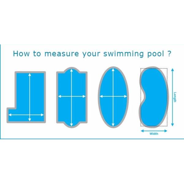 Пылестойкий PE пузырь солнечный пленка бассейн одеяло 4M * 9.50M анти - УФ 18 месяцев
