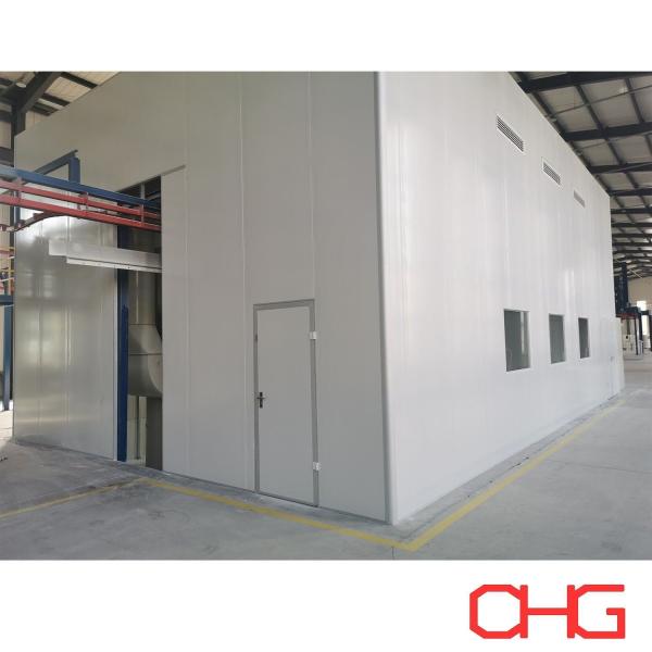 Industrial Powder Coating Booth Stainless Steel PP Carbon Steel Powder Paint Booth