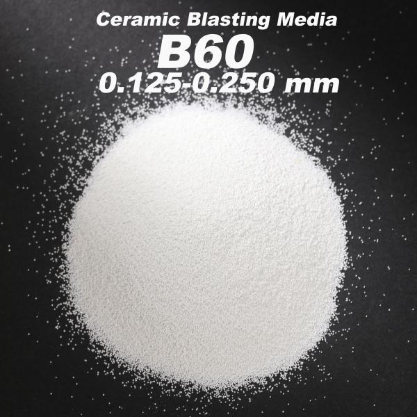 Ideal Spherical Shape Ceramic  Blasting Media B40 B60 B80 B100 For Metal Surface Finish