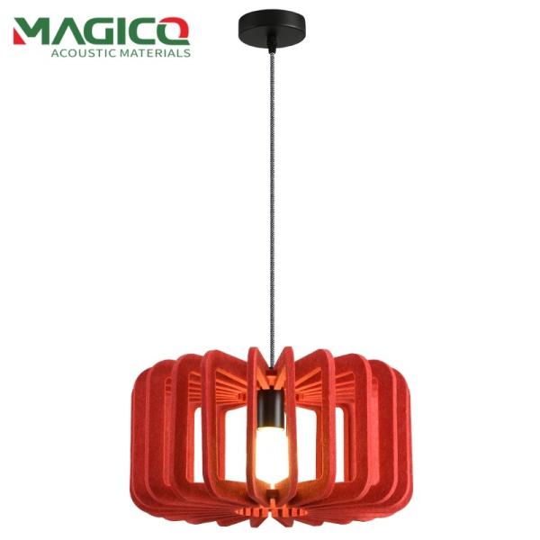New Arrival Restaurant Soundproof Lampshade for Office Hotels Cap Shape PET Acoustic Felt Lampshade