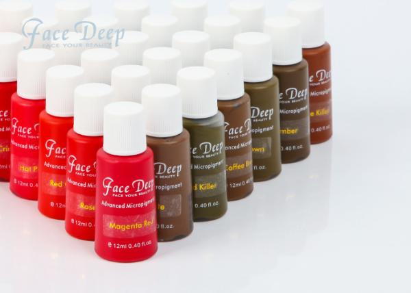 12Ml/noir magique profond visage de bouteille écrèment semi les colorants permanents de maquillage