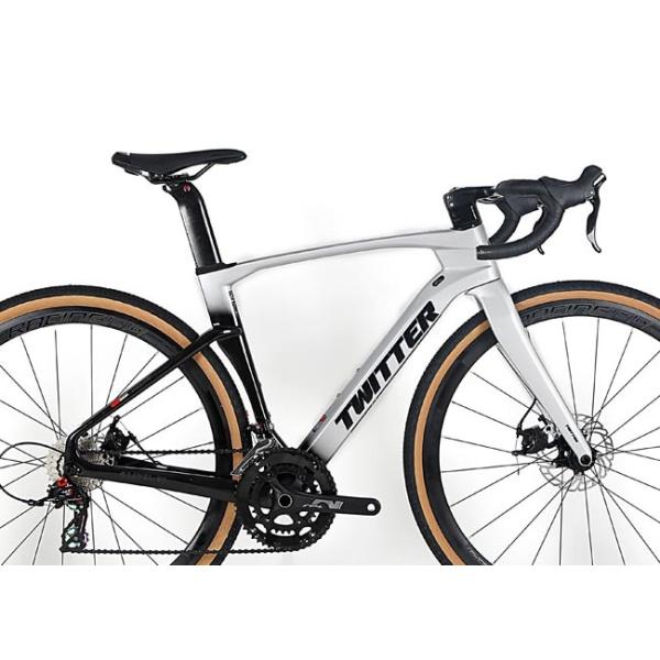 Велосипед гравия волокна углерода ГРАВИЯ 9.7KG TWITTER, автошина велосипеда 700x40C волокна углерода гибридная