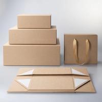 boîte-cadeau rouge de carton de bijoux 600g de boîte de noir pliable de rose avec le couvercle