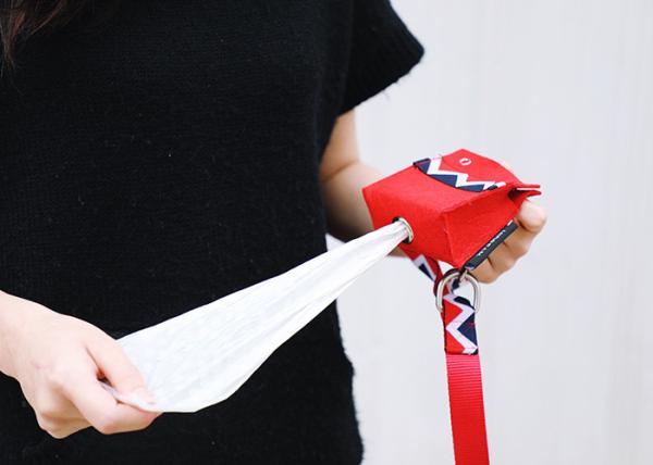 Pink Red Hands Free Full Dog Poop Bag Holder Outdoor Dog Waste Bag Dispenser