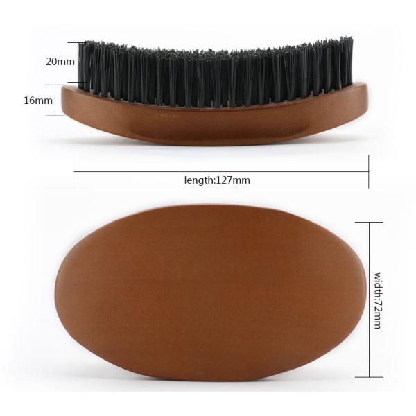 Расширение волос волновой кисти для 540 деревянной кривой ручки коричневого синтетического волокна нейлоновой кисти