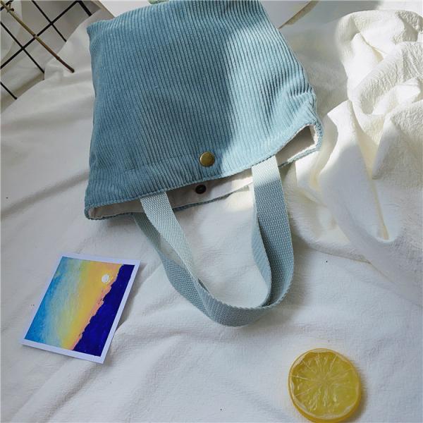 ARTSY CORDUROY BAG CASUAL PORTABLE MINI LADIES CLUTCH BAG VINTAGE CLOTH BAG BENTO BAG