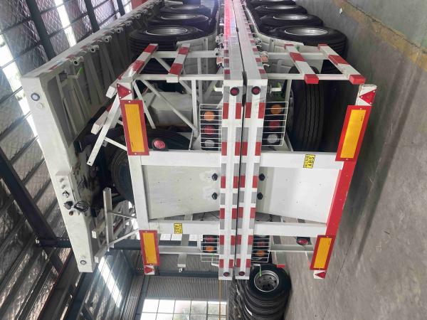 Charge utile maximale 20001-25000 kg Semi-remorque à 4 essieux plates CIMC pour les besoins des remorques de camions