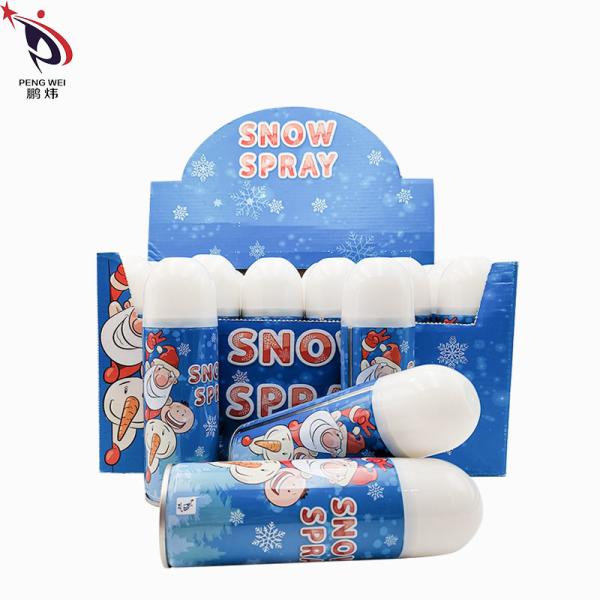 Odm Santa Snow Spray Christmas Party Tree Branches Wreath Glass Window Mirror Decoration