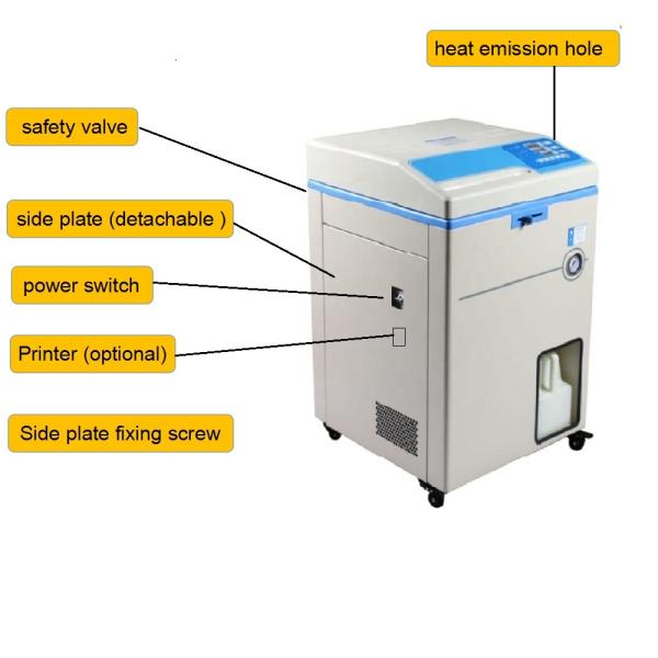 90 L Medical Sterilizer Machine SUS304 Stainless Steel