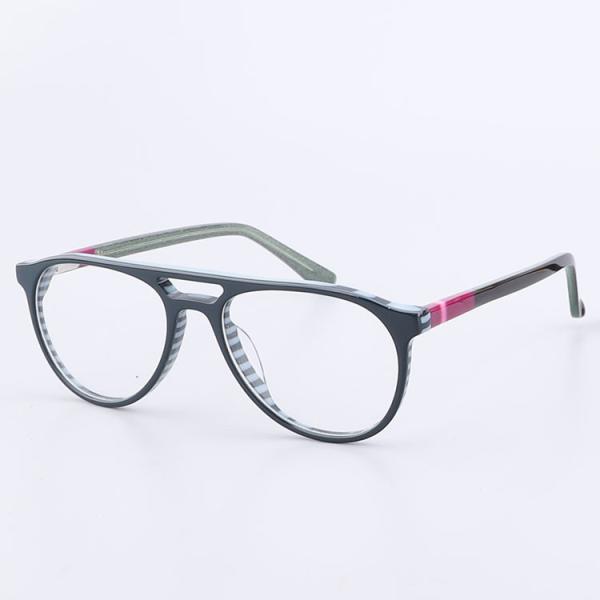 Multi Colours Acetate Double Bridges Kids Optical Frames