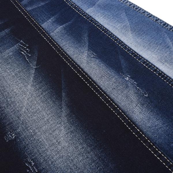 87% Cotton 12% Polyester 1% Spandex Shrink Resistant Fake Knit Denim 8.4oz 57-58