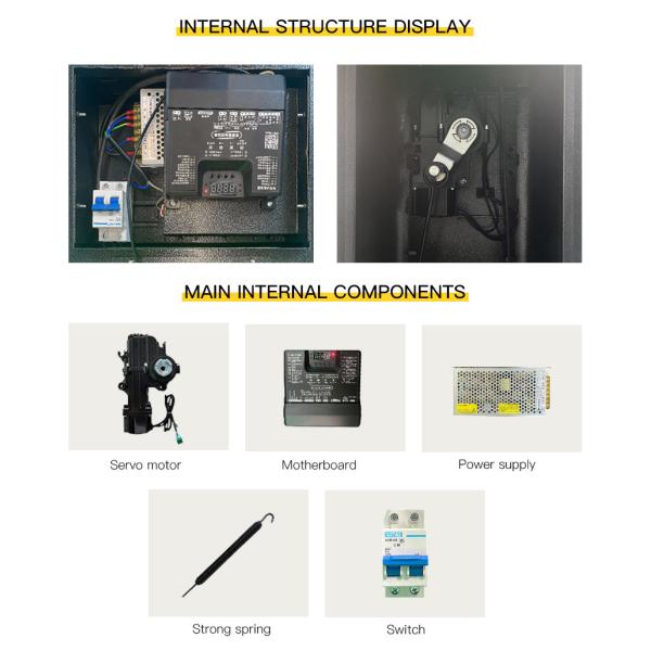 HCW ISO 9001/CE Certified Parking Barrier Gate with 340*340*1095mm Enclosure and Cold Rolled Steel Construction