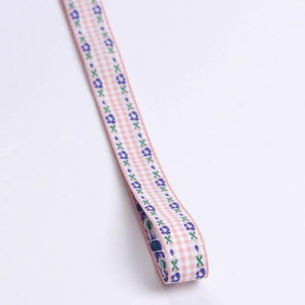 7-38 мм синяя вышитая лента ISO9001 вышитая цветовая лента