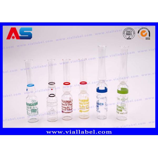 High Permeability Hyaluronic Acid 1ml / 2ml printing Ampoule Transparent Glass Bottle Solution