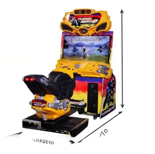 Coin Operated Motorcycle Biker Simulator Motorcycle Motion Simulator For Funzone