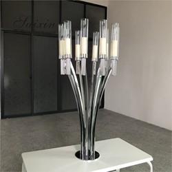 ZT-396 Derniers porte-bougies métalliques de luxe pour la décoration de table de mariage