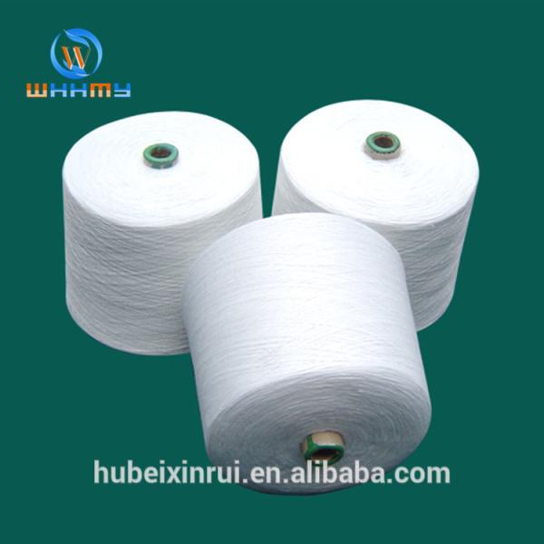 Full Dull Polyester Yarn 100 Polyester Spun Yarn 50/2 60/2 Raw White Thread