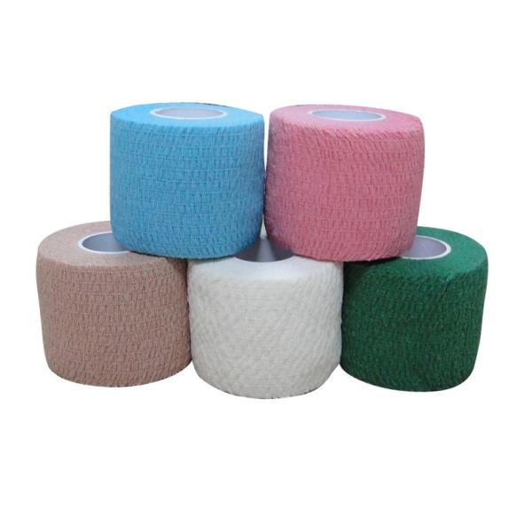 cinta médica del algodón de la prenda impermeable elástico cohesiva Látex-libre del vendaje
