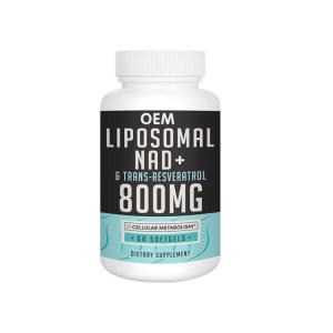 Liposomal Oral NAD+ Supplements Trans Resveratrol 800mg Softgels