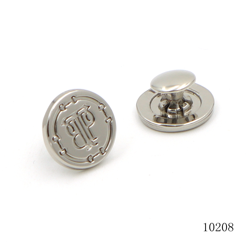 15mm Custom Logo Engraved Cap Rivet Metal Double Cap Rivets Zinc Alloy Rivet For Bag Hardware Accessories