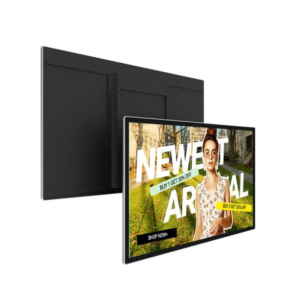 4K Resolution Wall Mounted Interactive Touchscreen Digital Signage LCD Display with Media Player