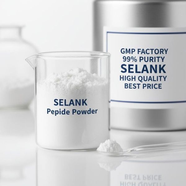 GMP factory Selank Peptide White Powder CAS 129954-34-3 99% High Purity