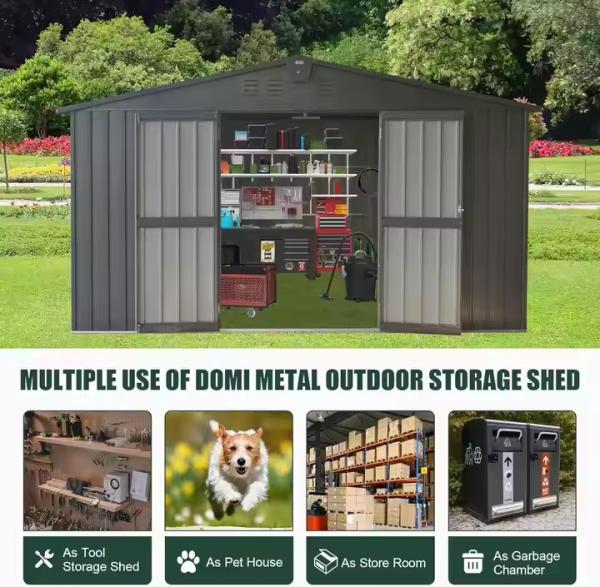 Commercial Metal Construction Buildings Pitched Roof Prefabricated Metal Buildings