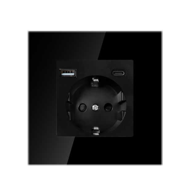 UBARO Electrical Switch and Socket Plate with 3500W Rated Power, 86×86×35mm Dimensions, and 3-Year Warranty for Modern Homes