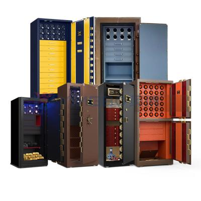 Jeux en acier massif Montres à enroulement coffre-fort Biométrique Blocage d'empreintes digitales Coffre-fort de bijoux personnalisé