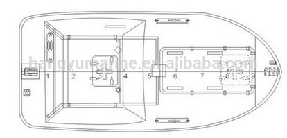 Marine totally enclosed fiberglass lifeboat for sale