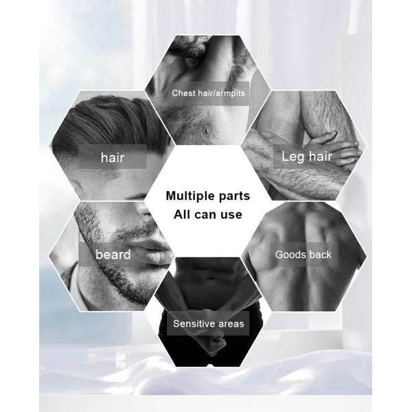 condensador de ajuste impermeable recargable del pelo de 5W USB para el corte de pelo de la ingle del cuerpo