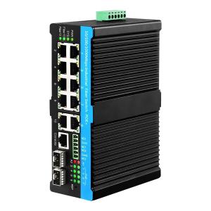 90w Industrial Poe Switch 2.5G Optical  Fiber Switch alarm relay for outdoor PTZ cameras