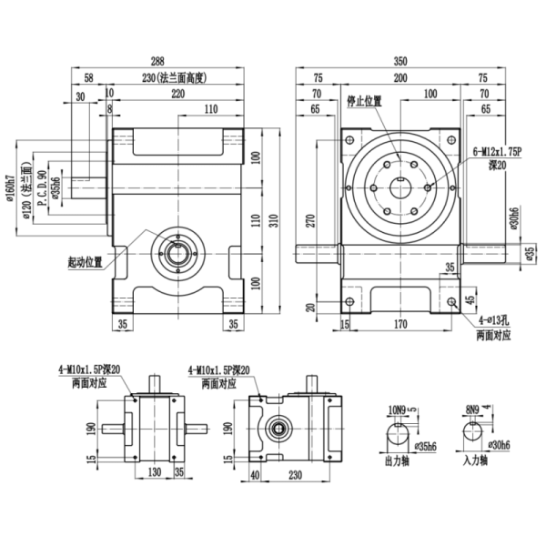 Standard Cam Indexers In Automation Fixed With Shaft Flange Type Design For Enhanced Rigidity And High Precision