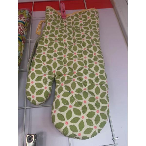 100% Cotton Machine Washable Printed Oven Mitts And Pot holder