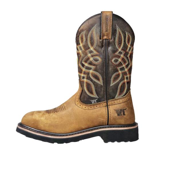 Cowboy Square Steel Toe Spange Lining Goodyear Protection Footwear Perfect Sector