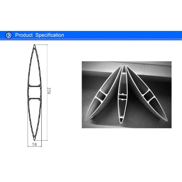 Powder Coated Aluminum Window Shutters Exterior Extrusion Profiles , Adjustable Aluminium Louvres