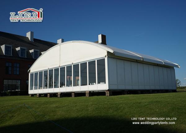 Tempering Glass Sidewall Aluminum 40mX50m Arcum Tent Hall Wedding Expo Marquee