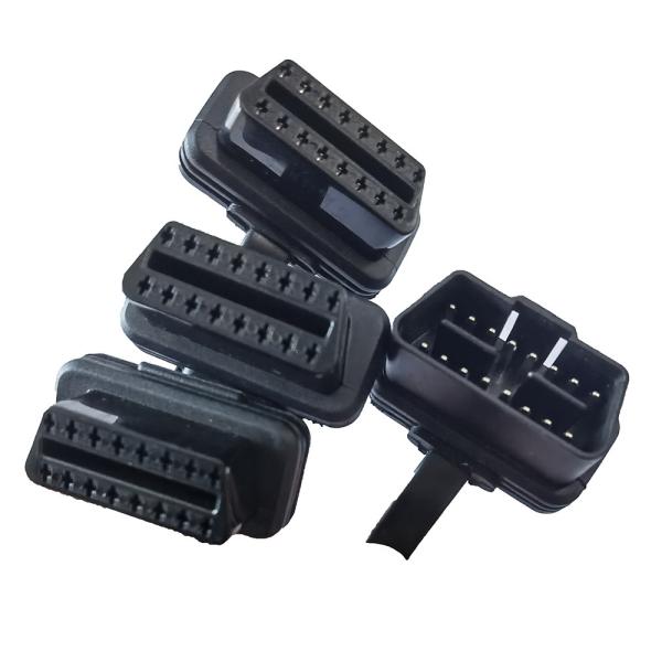 Flat Automotive Obd2 Splitter Cable 1 Male To 3 Female Straighthead